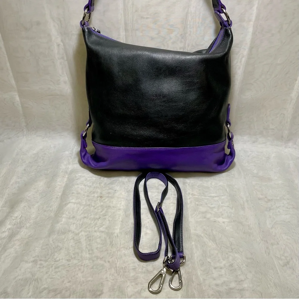 ILI New York Color-block Leather 2-way Bag 💜